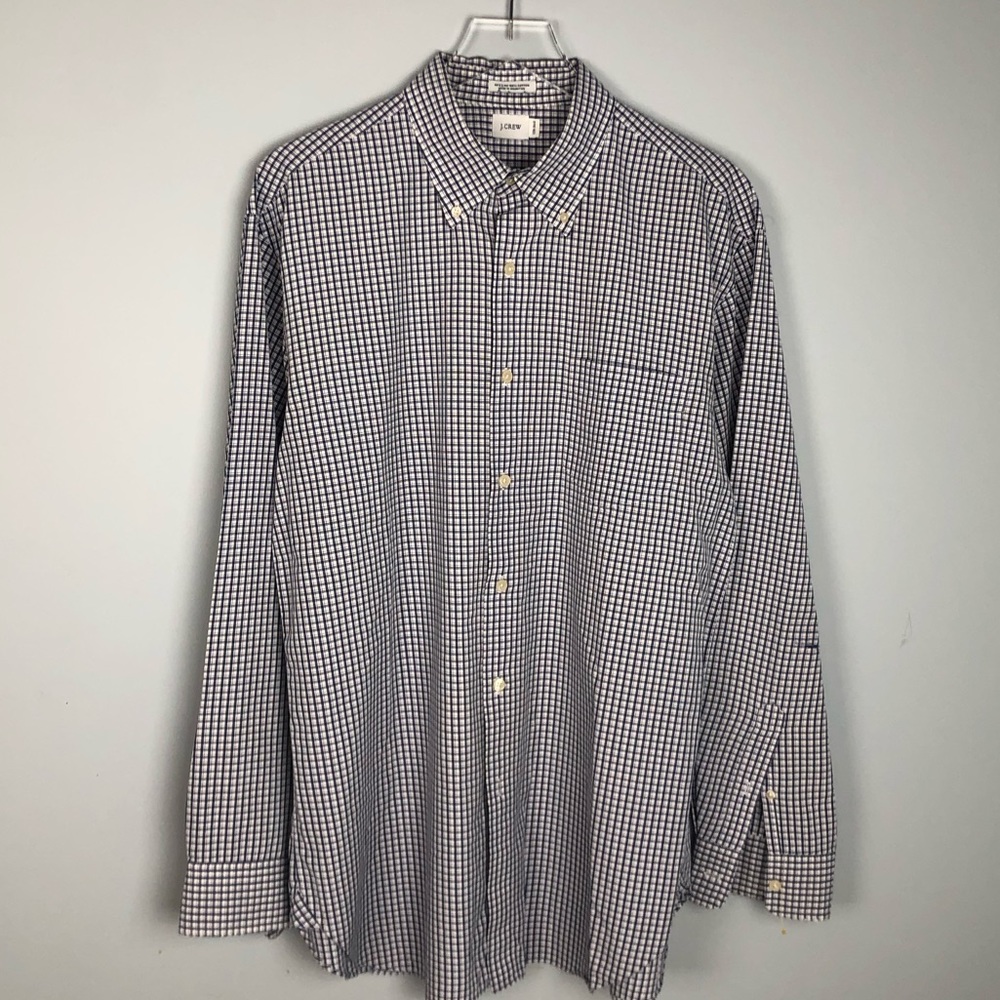 J. Crew L/S Plaid Button Down Shirt